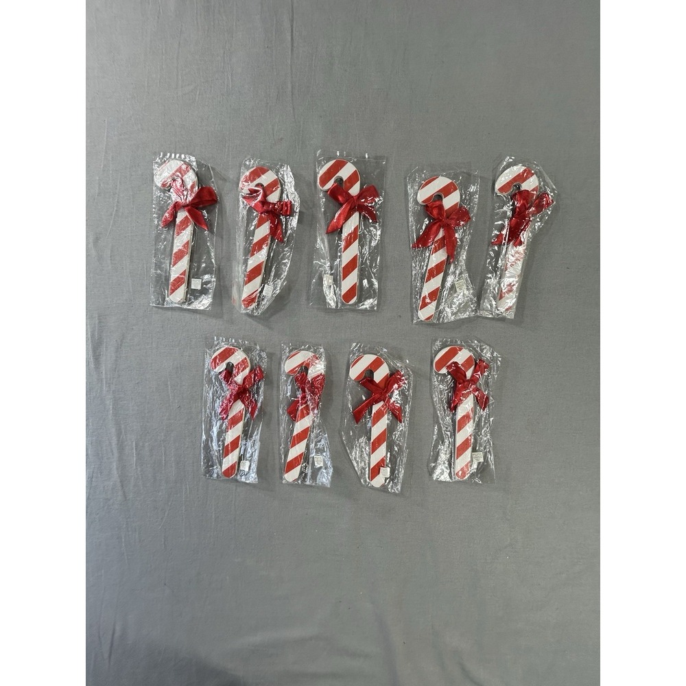 Two's Company Candy Canes Foamcore With Red Ribbon Crafting Christmas Presents